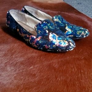 Sequin loafers